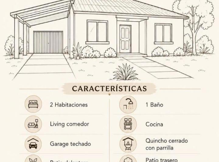 Casa · 10m² · 4 Ambientes · 1 Cochera