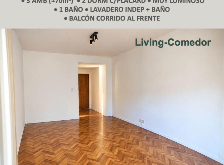 Departamento · 64m² · 3 Ambientes