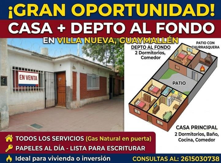 Casa · 70m² · 5 Ambientes