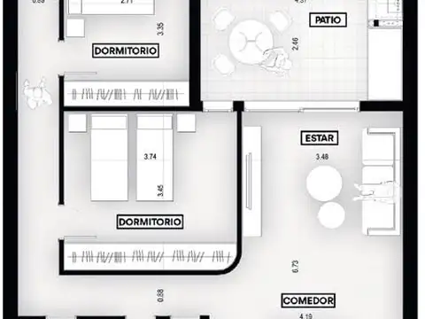 Departamento en Venta en Centro, Rosario