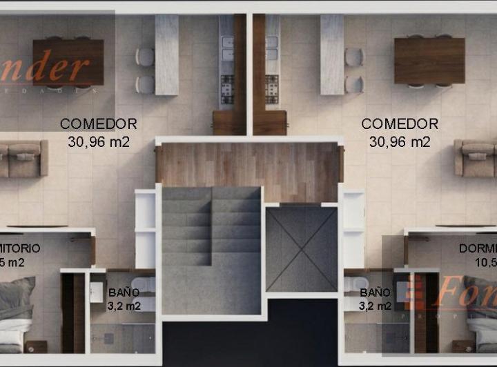 Departamento · 53m² · 2 Ambientes