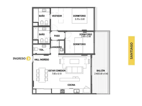 Departamento en Venta en Pichincha, Rosario