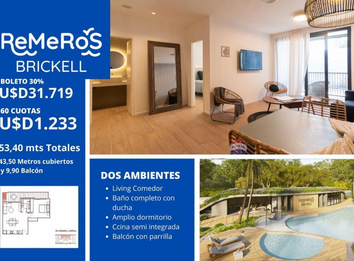 Departamento · 44m² · 2 Ambientes