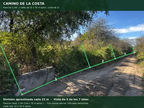 Terreno amplio 22x70, zona tranquila