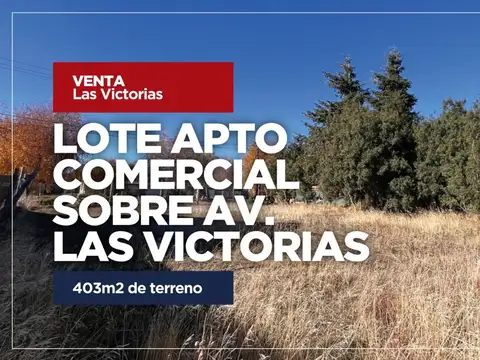 Venta lote sobre av. las victorias