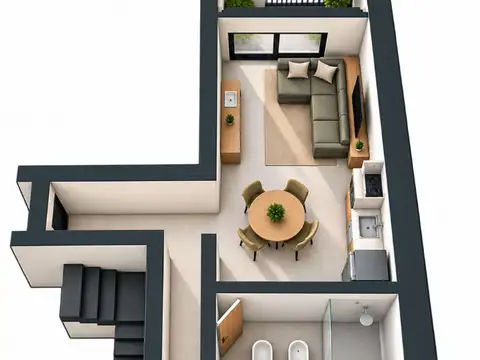 Preventa departamento 1 dormitorio esperanza