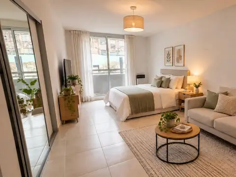 Venta departamento monoambiente con balcón y amenities zona centro, rosario