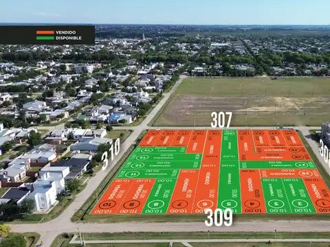 Se venden lotes de 300 mts2 b° padre celso - avda.