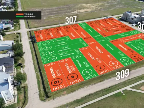Se venden terrenos 500 mts2 b° padre celso - avda.