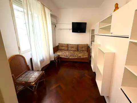 Alquiler temporario monoambiente amoblado recolet
