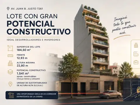 Lote para desarrollo 1541 metros vendibles