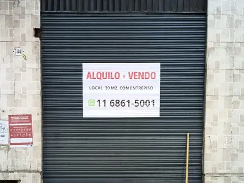 Local 30 m2 en alquiler en almagro sur - frente a plaza almagro