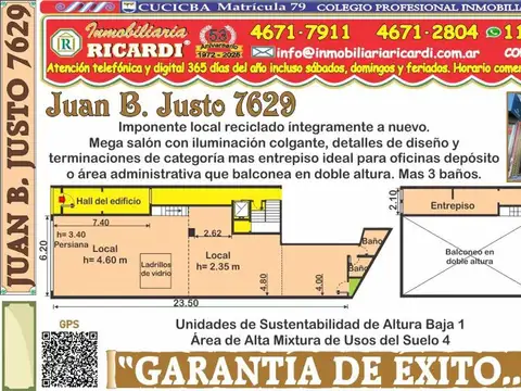 Garantia de exito - imponente local reciclado a nuevo