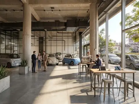 Doho local en pb con cochera. planta libre al frente, con ventana piso a techo. salida a 4 vien...