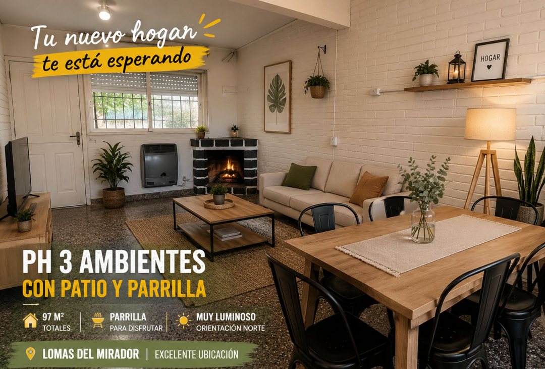 PH 4 AMBIENTES VENTA LOMAS DEL MIRADOR CON PATIO