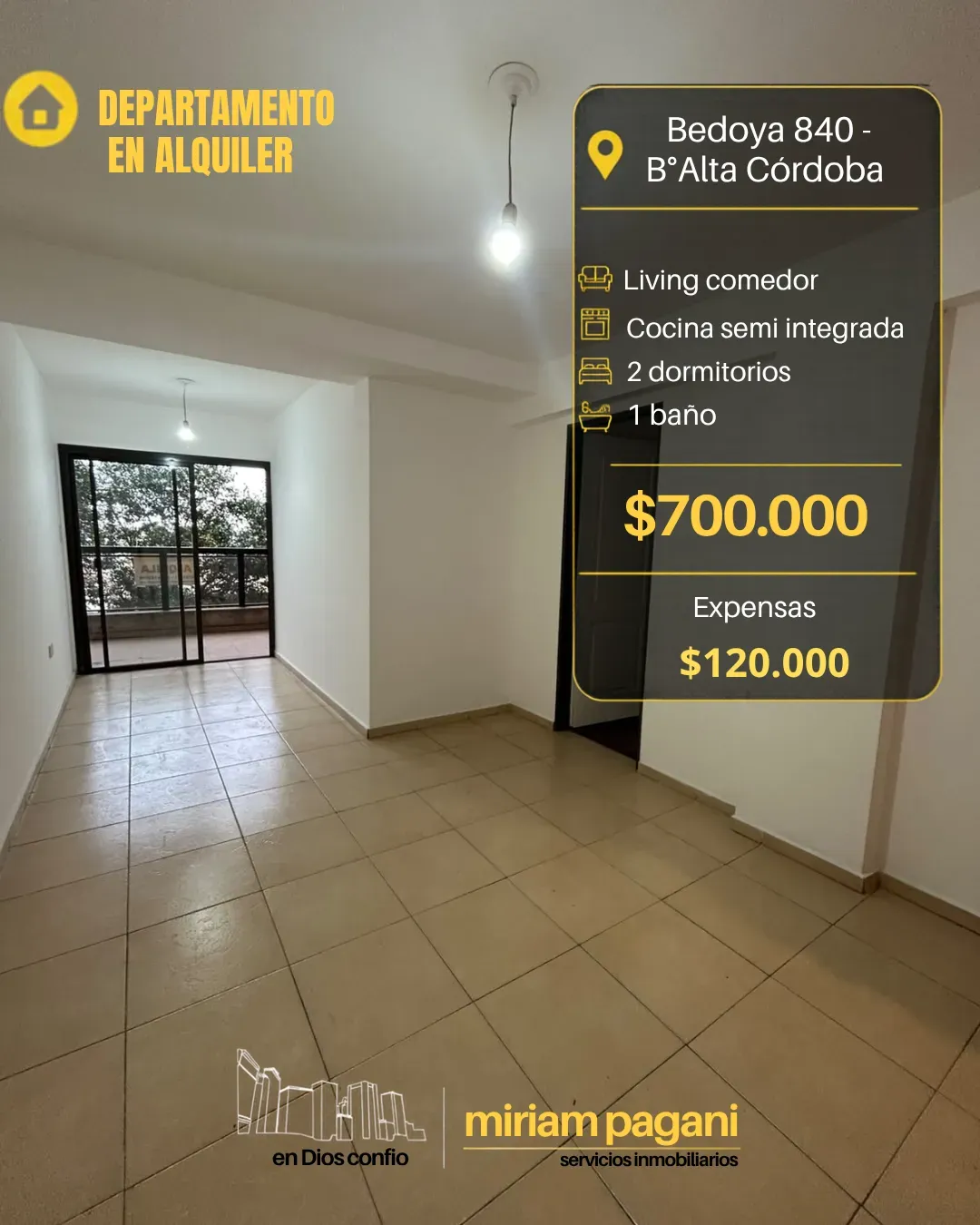 DEPARTAMENTO EN ALQUILER