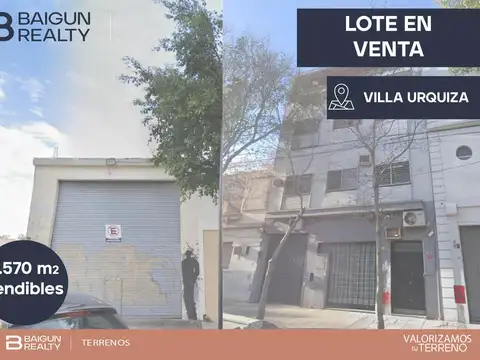 Terreno en Venta en Villa Urquiza, Capital Federal