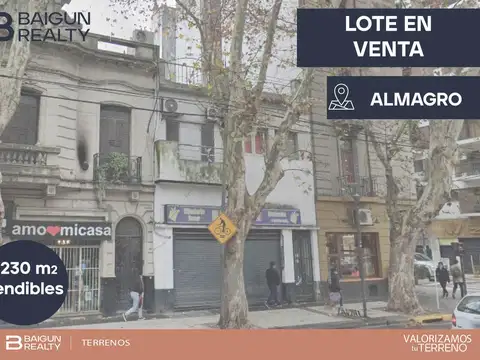 Terreno en Venta en Almagro, Capital Federal