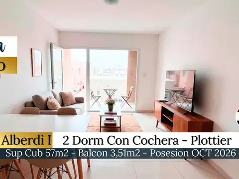 Venta depto 2 dorm c/ cochera altos de alberdi i