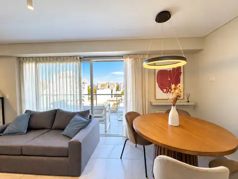 Departamento 1 dormitorio - amoblado - terraza grande - barrio general paz