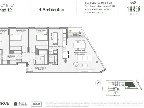 Departamento en Venta en Villa Crespo, Capital Federal