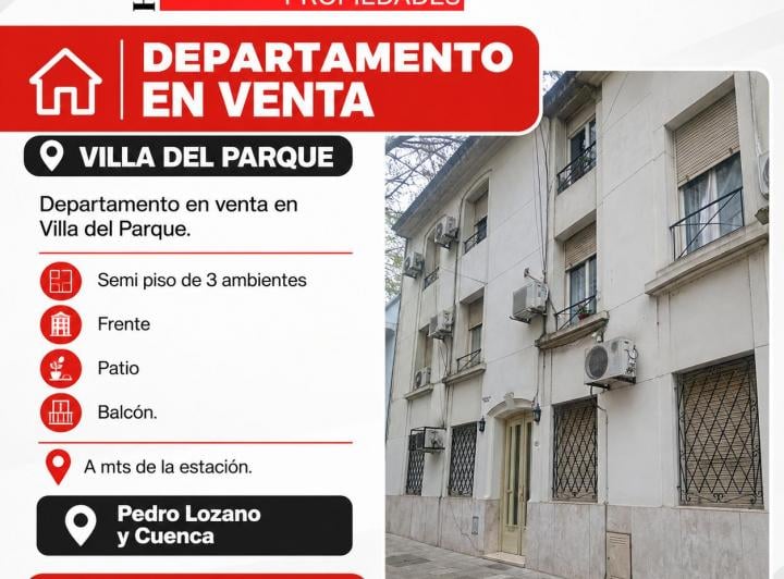 Departamento · 62m² · 3 Ambientes