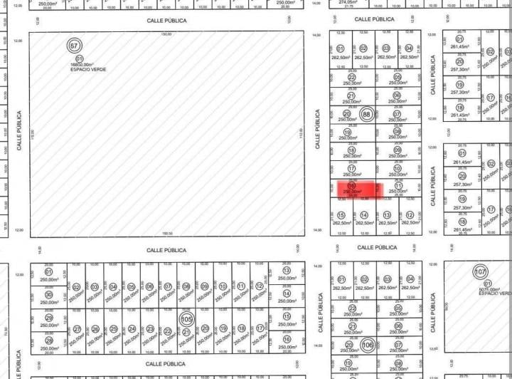 Terreno · 250m²
