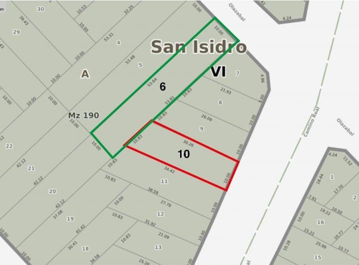 Terreno · 861m²