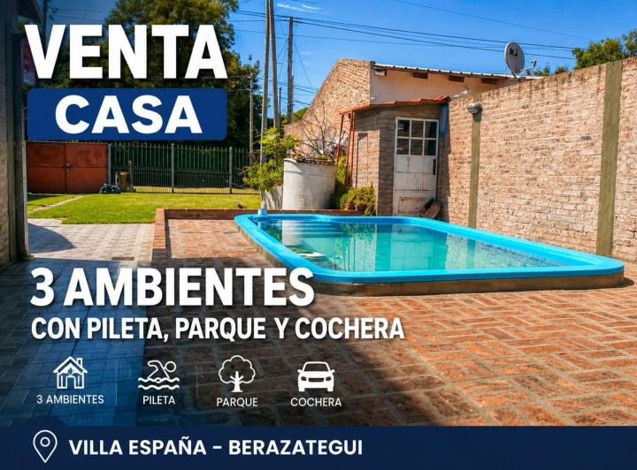 Casa · 84m² · 3 Ambientes · 1 Cochera