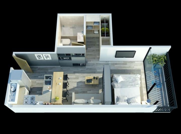 Departamento · 36m² · 1 Ambiente