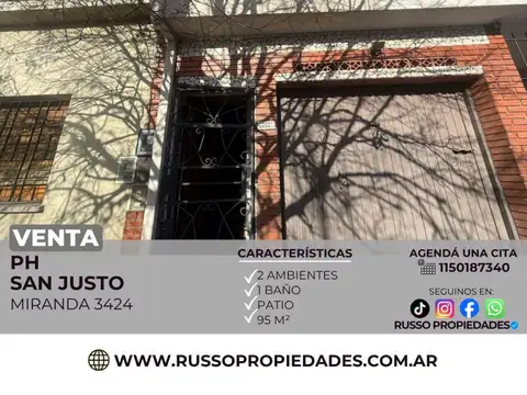 PH en Venta en San Justo, Partido de La Matanza