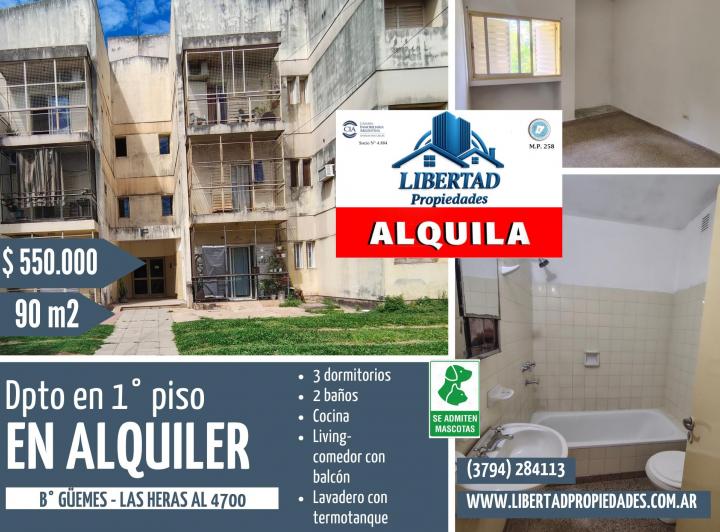 Departamento · 90m² · 6 Ambientes