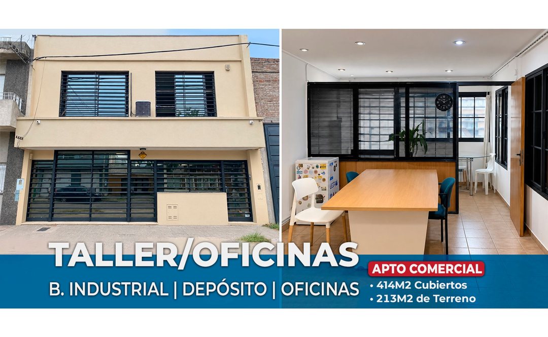 GALPÓN, DEPÓSITO y OFICINA EN VENTA B. INDUSTRIAL