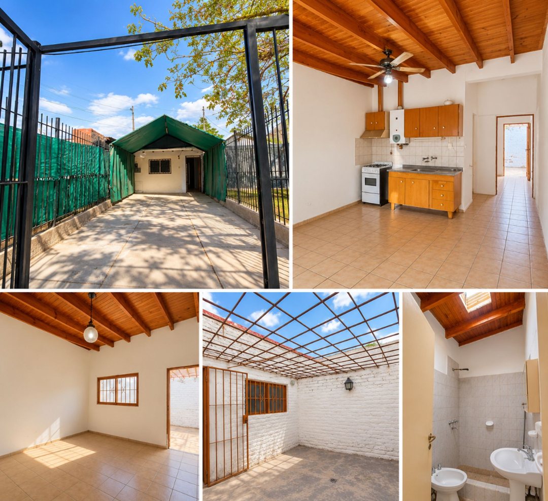CASA CON COCHERA EN VENTA  2 AMBIENTES, LAS HERAS