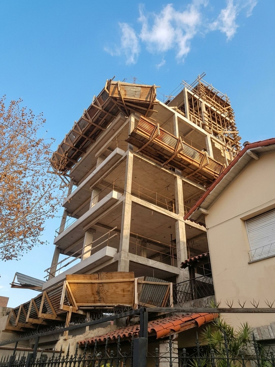 LOTE EN VENTA CON ESTRUCTURA CONSTRUIDA