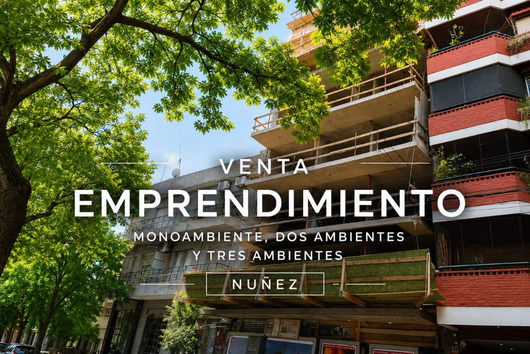 VENTA DEPARTAMENTO ESTUDIO NUÑEZ POZO