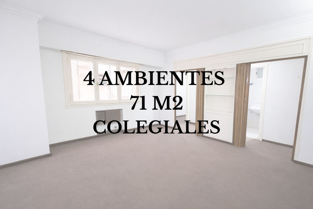 3 AMBIENTES  DEPENDENCIA  71 M2 VENTA COLEGIALES