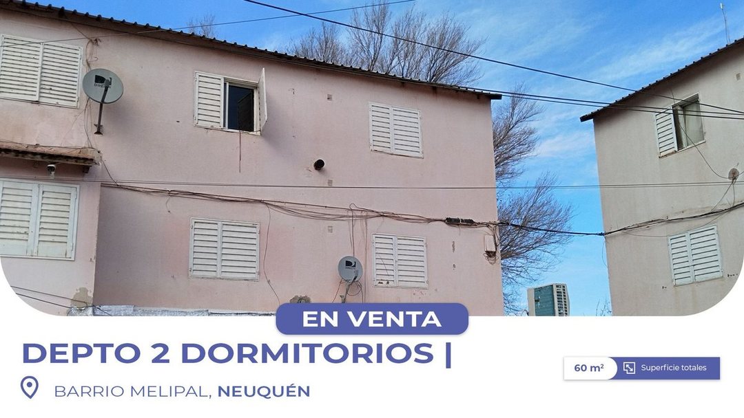 VENTA DEPARTAMENTO 2 DORMITORIOS B° MELIPAL