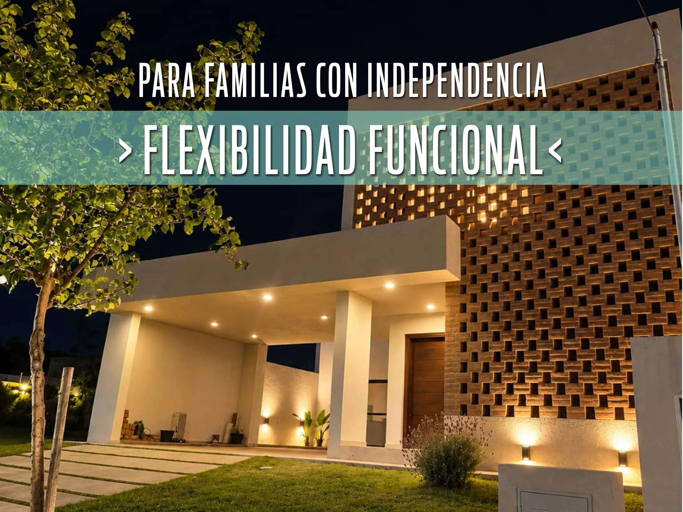VIVIENDA CON FLEXIBILIDAD FUNCIONAL - Para familias con Independencia!!