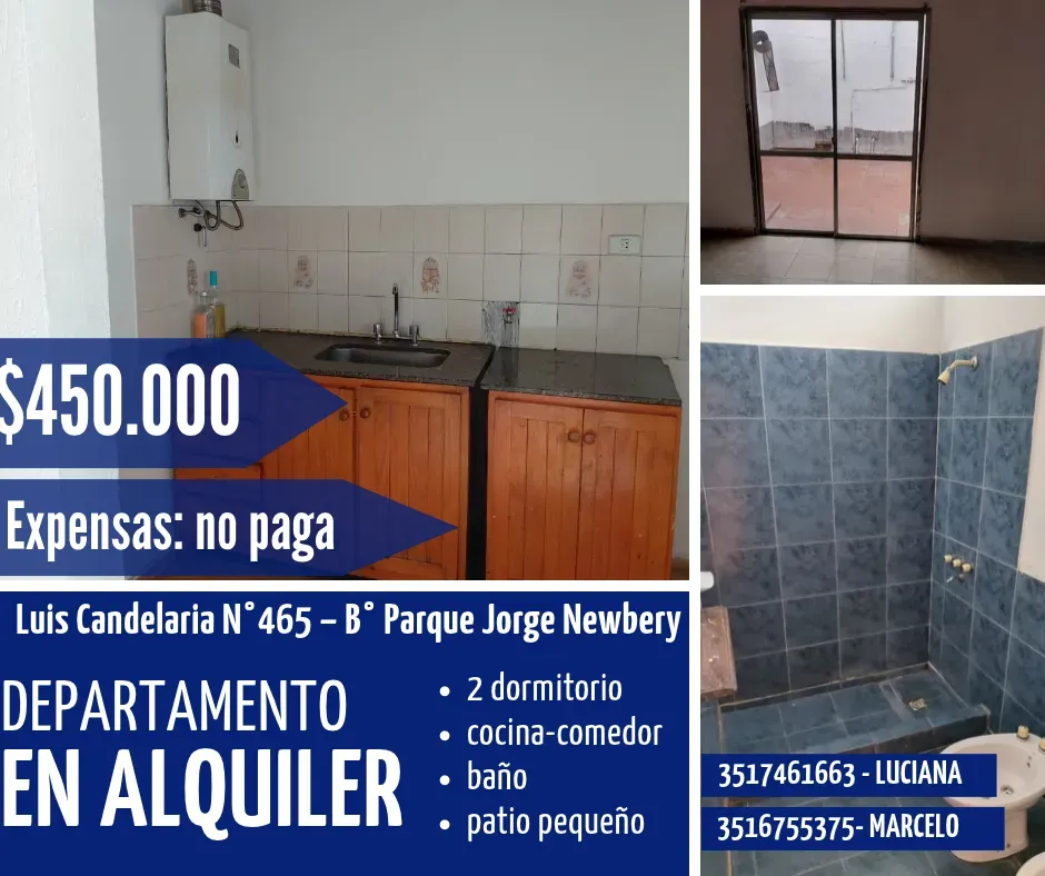 departamento en alquiler de 2 dormitorios