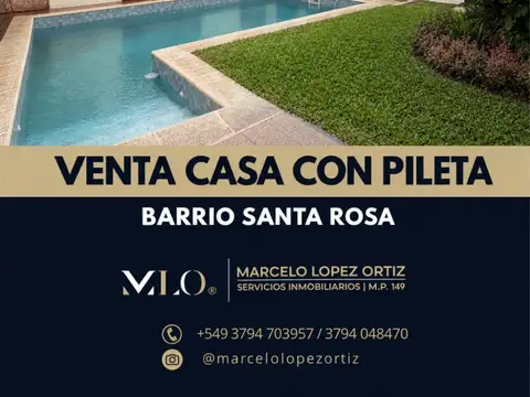Casa 3 domitorios con pileta en venta