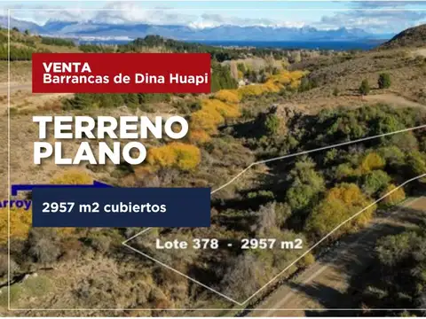Lote en venta en barrio barrancas de dina huapi