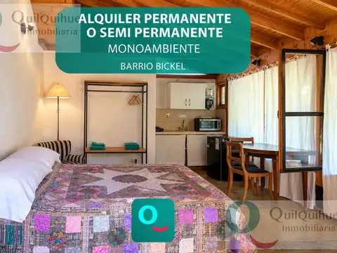 Alquiler monoambiente permanente o semi permanente-barrio bickel