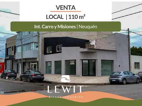 Venta local comercial 110 m² | esquina intendente carro y misiones | neuquén