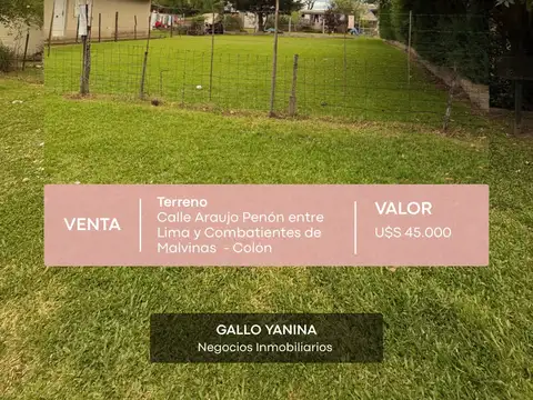 Terreno en venta