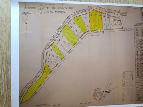 Terreno santa monica 4234 metros calamuchita