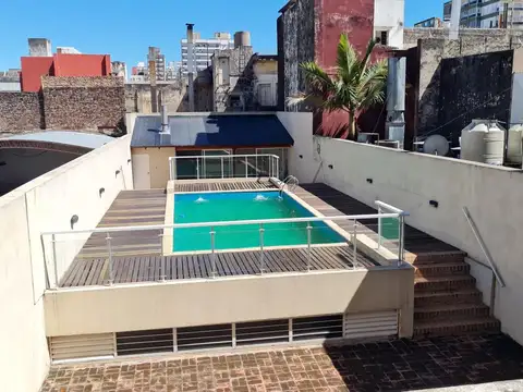 Alquiler  departamento rosario monoambiente  amplio balcón pileta quincho