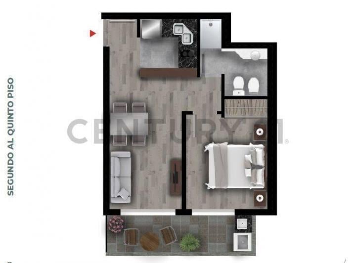 Departamento · 40m² · 2 Ambientes