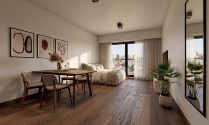 Departamento · 27m² · 1 Ambiente · 1 Cochera