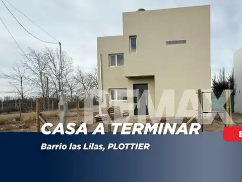 Casa a terminar 4 dormi.  las lilas de plottier